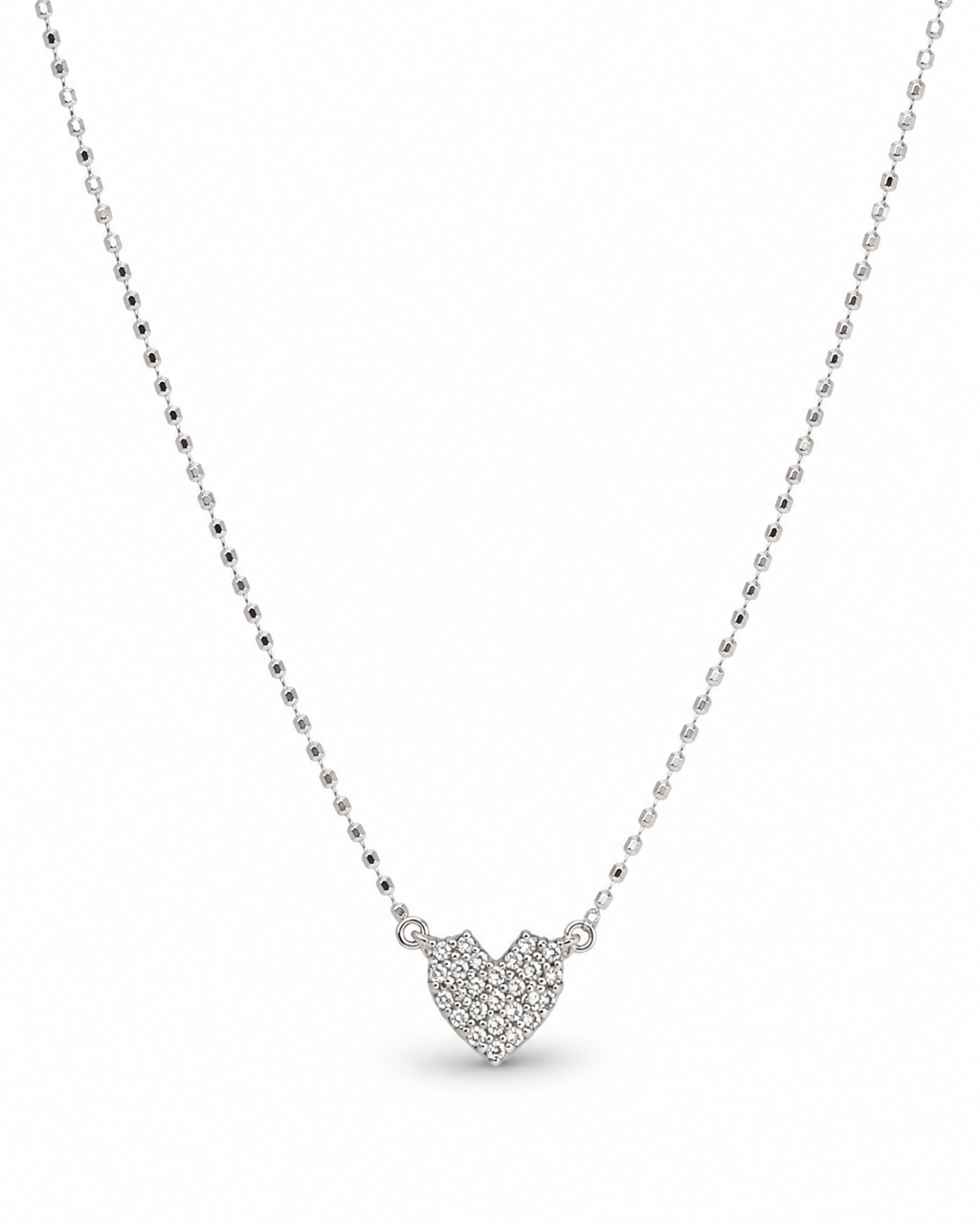 Classic Heart Diamond Necklace 18K