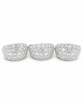 Classic Hoop Dome Paved Diamond Jewelry Set 14K