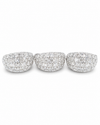 Classic Hoop Dome Paved Diamond Jewelry Set 14K