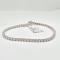 Round Solitaire Full Eternity Diamond Bracelet 18K