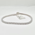 Round Solitaire Full Eternity Diamond Bracelet 18K