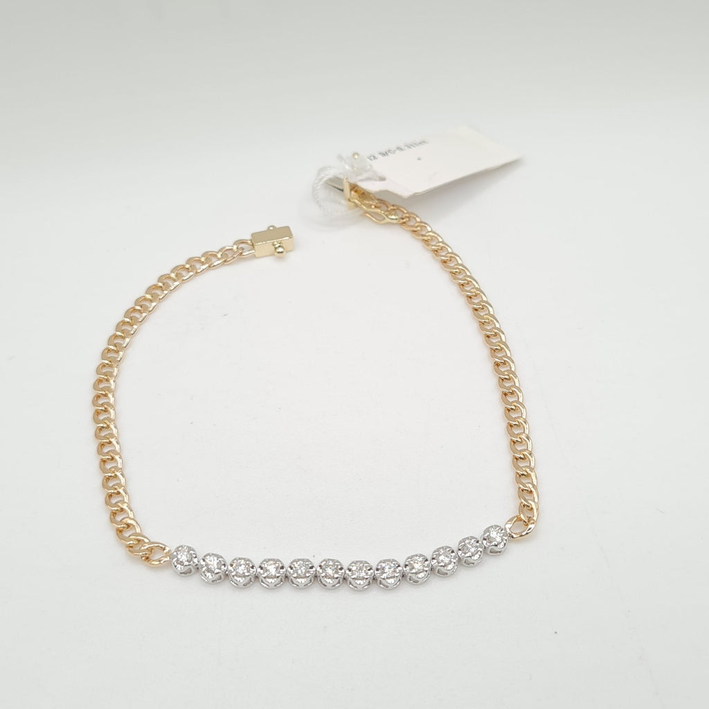 Half Eternity Round Tennis Bracelet