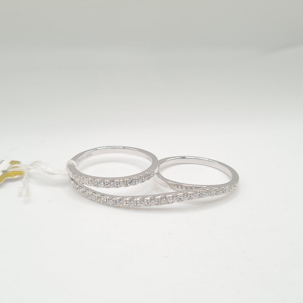 Twist Paved Diamond Ring