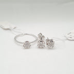 Dainty Round Diamond Jewelry Set