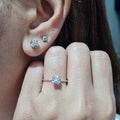 Dainty Round Diamond Jewelry Set