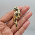 Majestic Parrot Diamond Necklace Pendant 18K