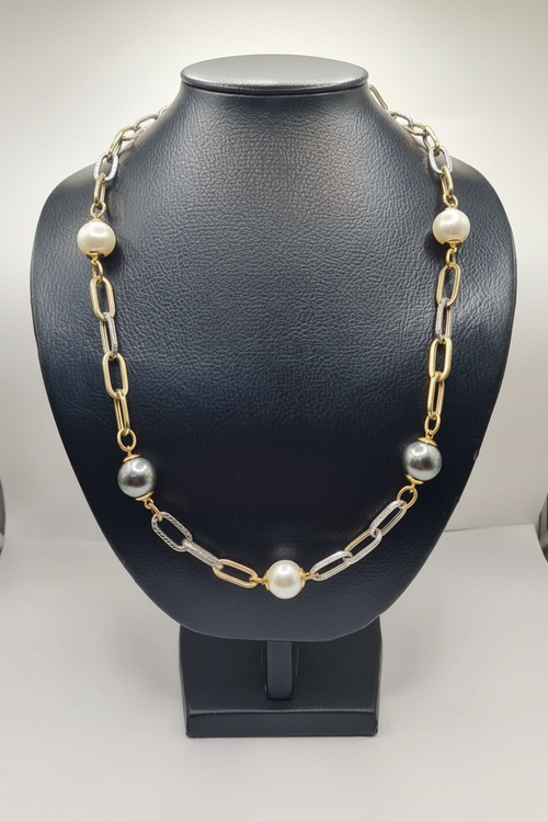 13.5mm South Sea Pearl Station Necklace