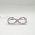 Double Loop Infinity Diamond Ring 14K