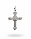 Cross Capsule Diamond Necklace Pendant 18K