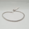 XX Classic White Gold Full Eternity Tennis Diamond Bracelet 14K