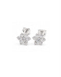Classic Dainty Rositas Round Stud Diamond Earrings 18K