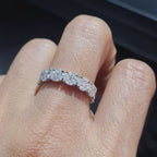 XX Classic Invisible Setting Round Eternity Diamond Ring 14K (Size 6.5US)