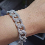Full Eternity Chain Diamond Bracelet 18K