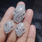 Crossover Paved Statement Diamond Jewelry Set 14K