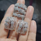 Crossover Statement Diamond Jewelry Set 14K