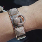 Rosegold Paved Diamond Bracelet 18K 16cm