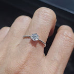 0.18ct Round Diamond Engagement Ring 14K