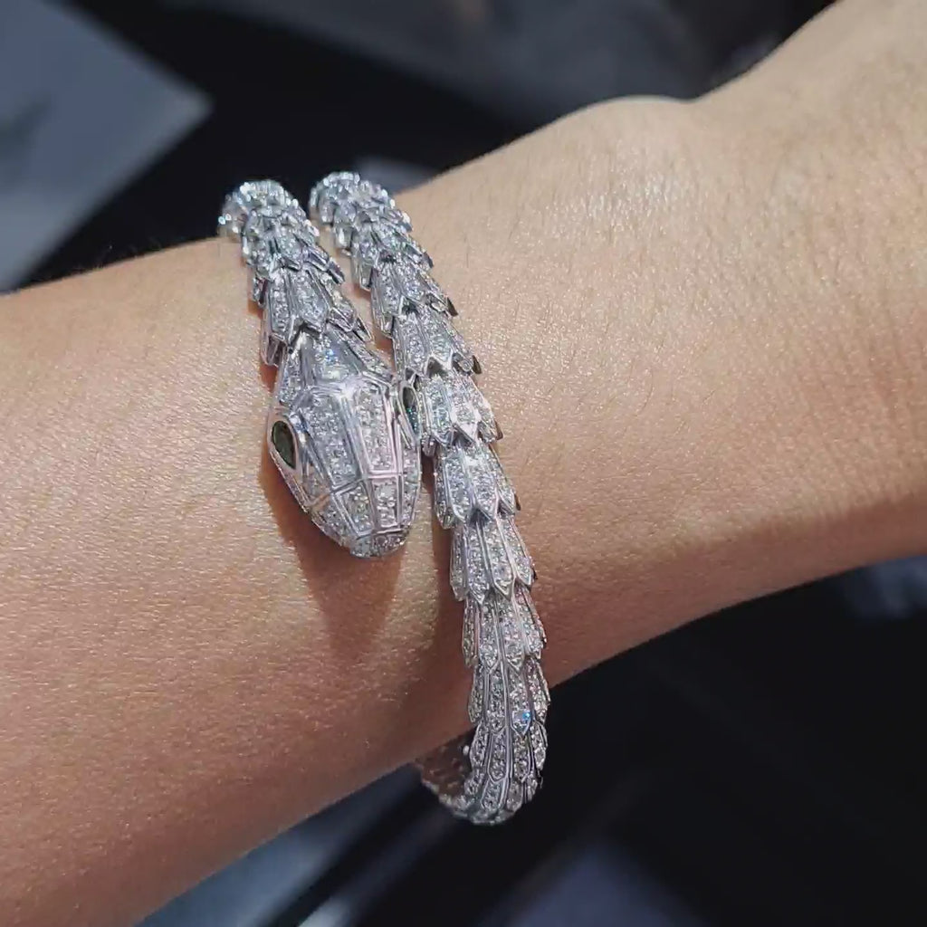 Serpent Diamond Bracelet 18K