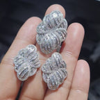 Floral Deco Statement Diamond Jewelry Set 14K