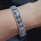 Clover Diamond Bracelet Bangle 18K 16.75cm