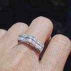 Half Eternity Wave Diamond Ring 14K