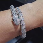 Serpent Diamond Paved Bracelet 18K 18.5cm