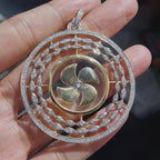 Lucky Wheel Marquise Diamond Necklace Pendant 18K