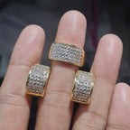 Golden Creolle Diamond Jewelry Set 14K