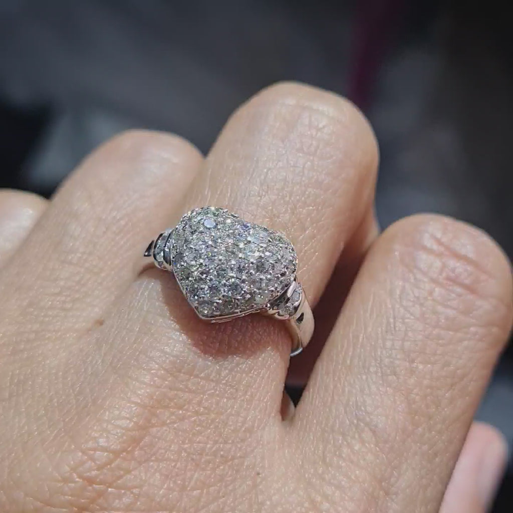 Classic Heart Balloon Diamond Ring 14K