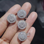 Classic Round Diamond Jewelry Set 18K